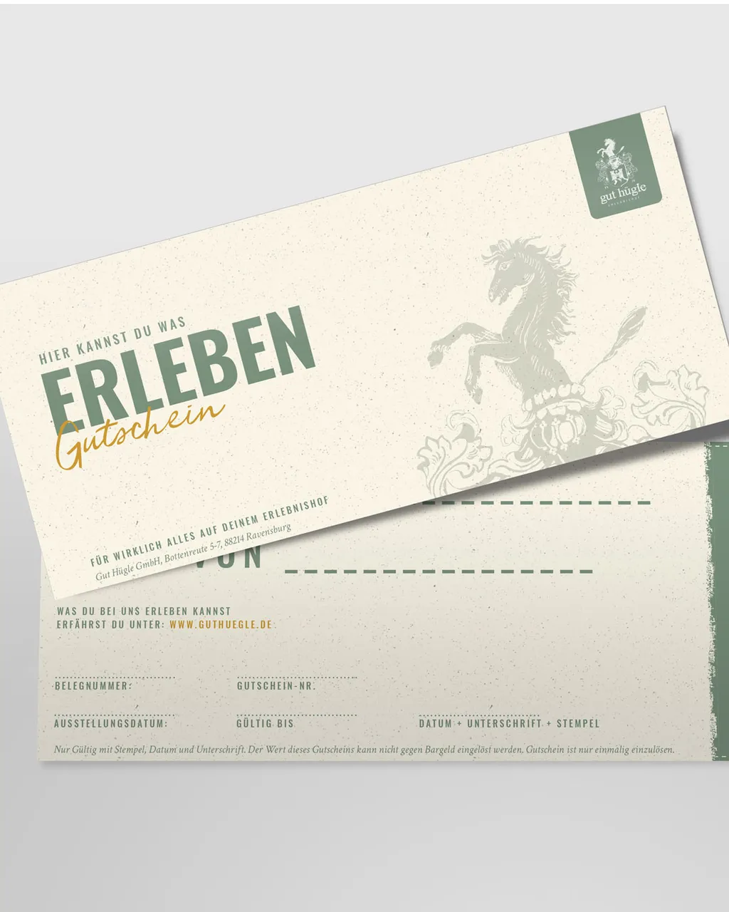 Bon podarunkowy Gut Hügle